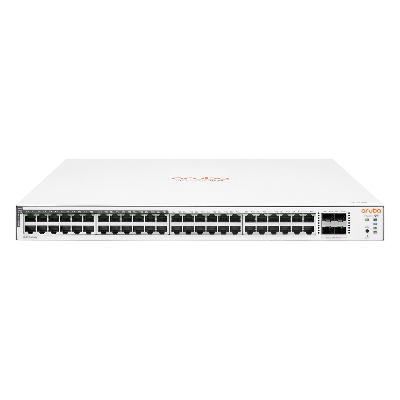 Switch HPE ARUBA NETWORKING Instant On 1830 48G (24p Class4 PoE, 4SFP, 370W, Managed L2, Gigabit Ethernet)-0