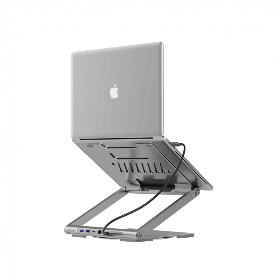Laptop stolica CANYON CNS-SDS2 (TYPE C F to HDMI2.0, 2USB3.0, USBC3.0, RJ45, PD, Aluminij+ABS+PS)-4