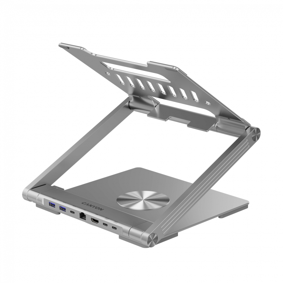Laptop stolica CANYON CNS-SDS2 (TYPE C F to HDMI2.0, 2USB3.0, USBC3.0, RJ45, PD, Aluminij+ABS+PS)-8