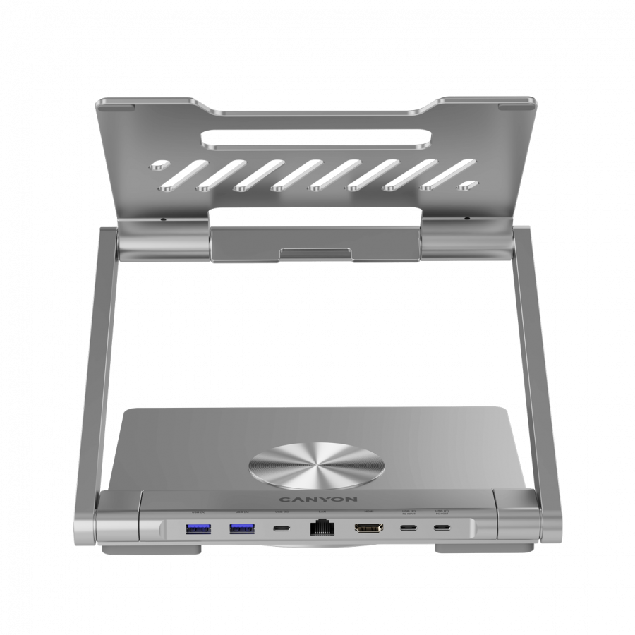 Laptop stolica CANYON CNS-SDS2 (TYPE C F to HDMI2.0, 2USB3.0, USBC3.0, RJ45, PD, Aluminij+ABS+PS)-9