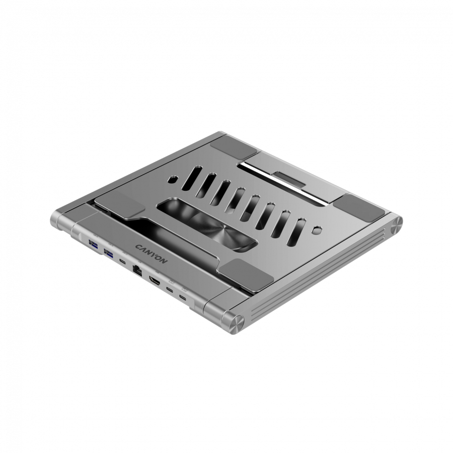 Laptop stolica CANYON CNS-SDS2 (TYPE C F to HDMI2.0, 2USB3.0, USBC3.0, RJ45, PD, Aluminij+ABS+PS)-11