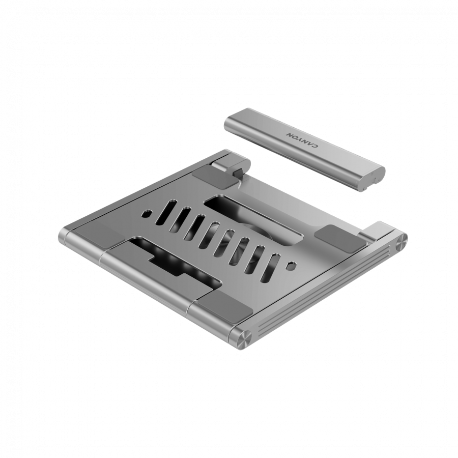 Laptop stolica CANYON CNS-SDS2 (TYPE C F to HDMI2.0, 2USB3.0, USBC3.0, RJ45, PD, Aluminij+ABS+PS)-13