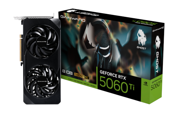 Grafička kartica GAINWARD RTX 5060Ti Ghost OC (16GB GDDR7, OC)