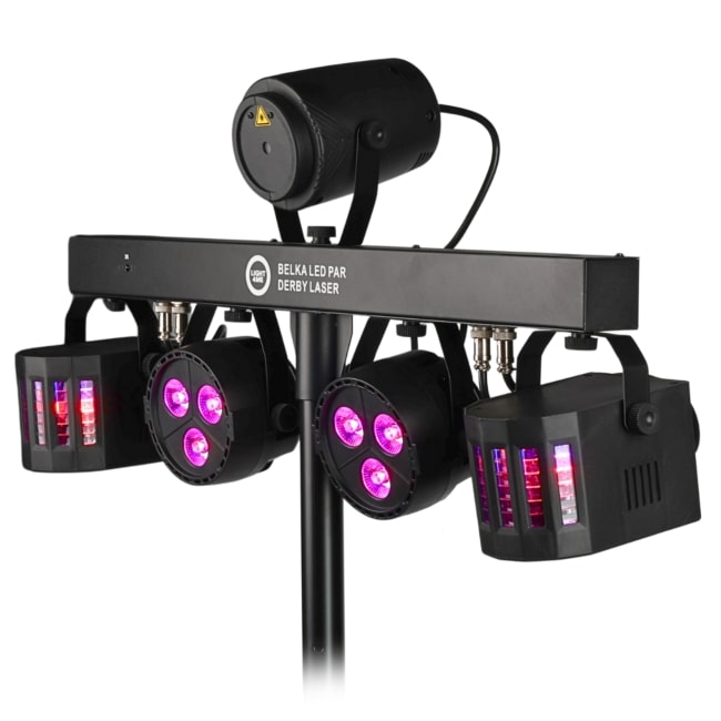 Svjetlosna traka LIGHT4ME BELKA LED PAR DERBY LASER-4