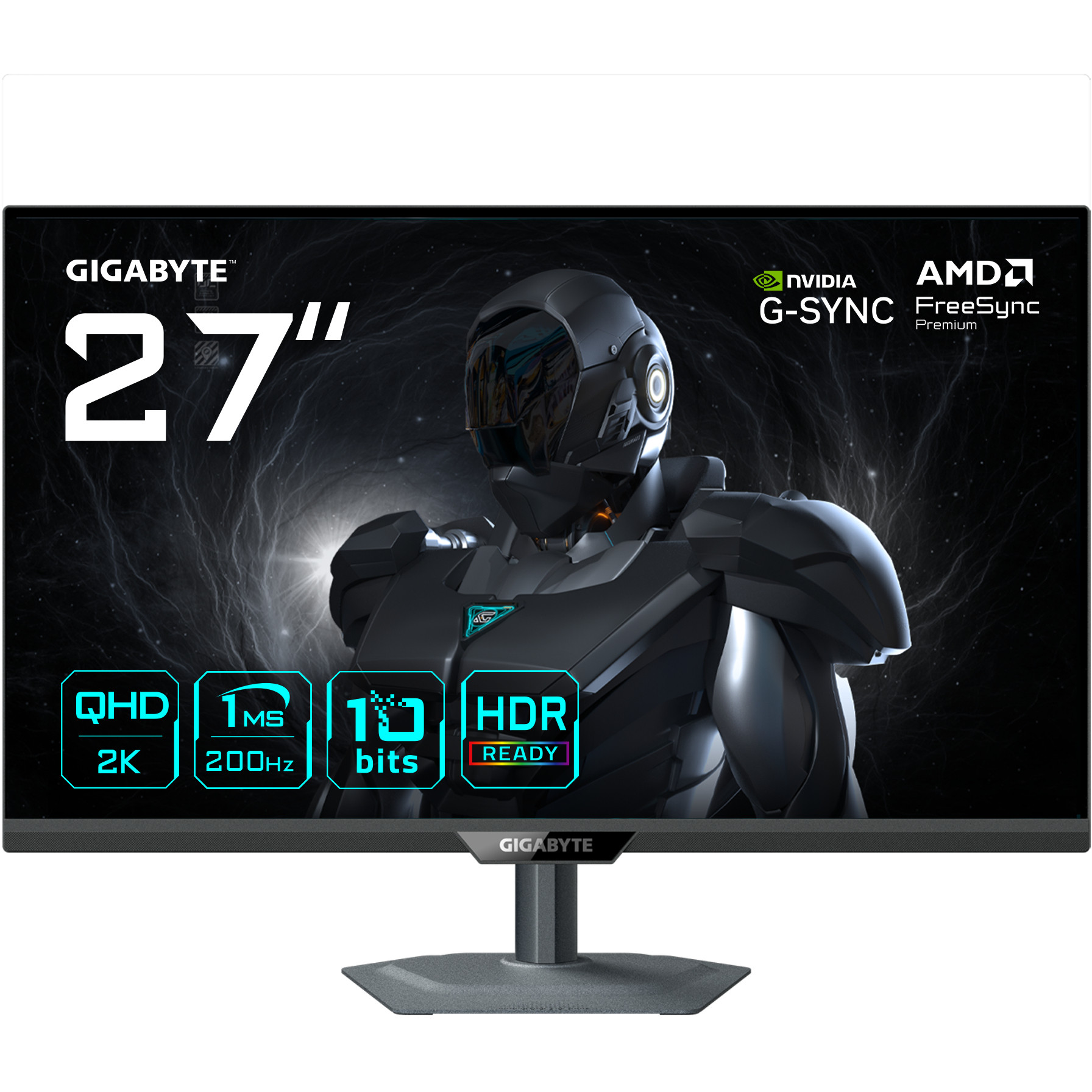Monitor GIGABYTE G27Q2 27” 2K QHD Gaming - 2560 x 1440, 200Hz, 1ms, G-Sync, FreeSync, HDR10-0