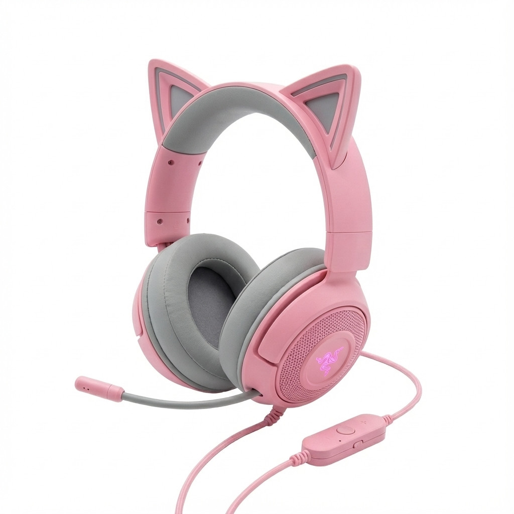 Slušalice RAZER Kraken Kitty V3 X Wired Headset Quartz
