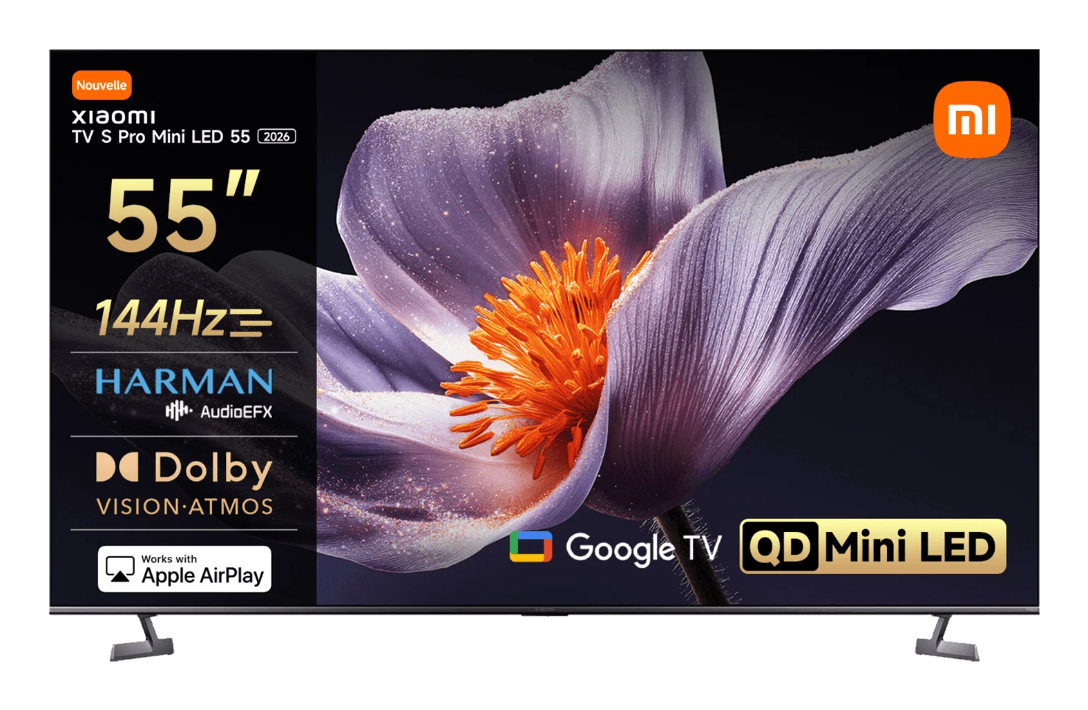 TV XIAOMI S Pro 55 (139 cm, Mini LED, 4K UHD, 144Hz, Google TV)