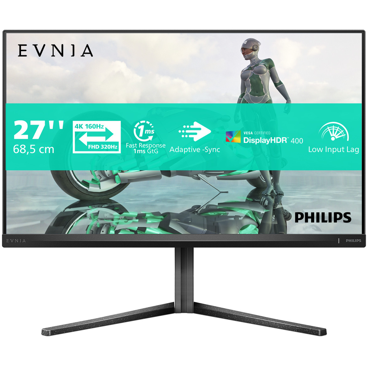 Monitor PHILIPS 27" 68.5cm 1609 2xHDMI+DP+USB