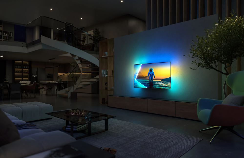 TV PHILIPS OLED Ambilight 48OLED820/12 Titan OS (121 cm, 4K UHD, HDR10+ Adaptive, Dolby Atmos, Smart TV)-3