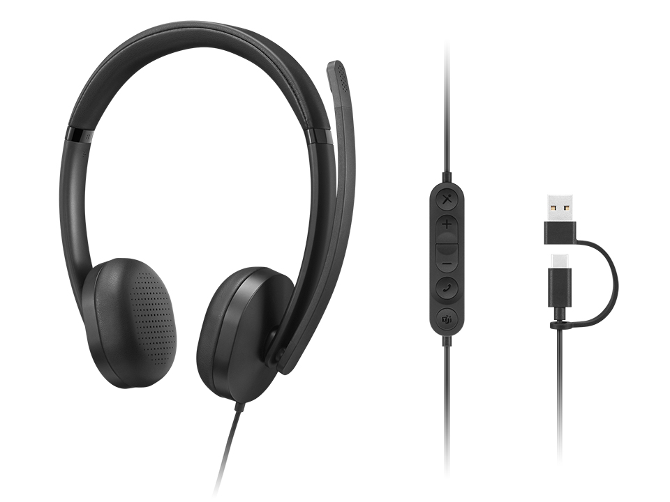 Slušalice LENOVO VoIP 5000 (žičane, s mikrofonom, USB A/C)-5