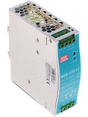 Napajanje za DIN šinu MEAN WELL NDR-120-12 (12V DC, 10A, 120W, ulaz 90-264V AC)
