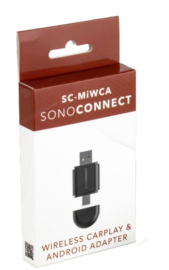 USB adapter SONOCONNECT SC-MiWCA za bežični Apple CarPlay i Android Auto (pretvara žični u bežični, USB-A/USB-C, Bluetooth, Wi-Fi)-3