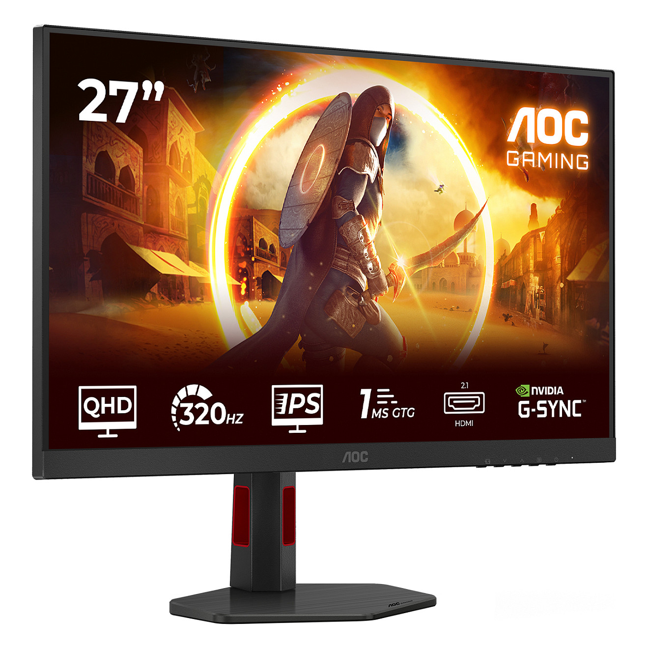 Monitor AOC Q27G4SRU (27", HDMI/DP/USB, Crvena)-1