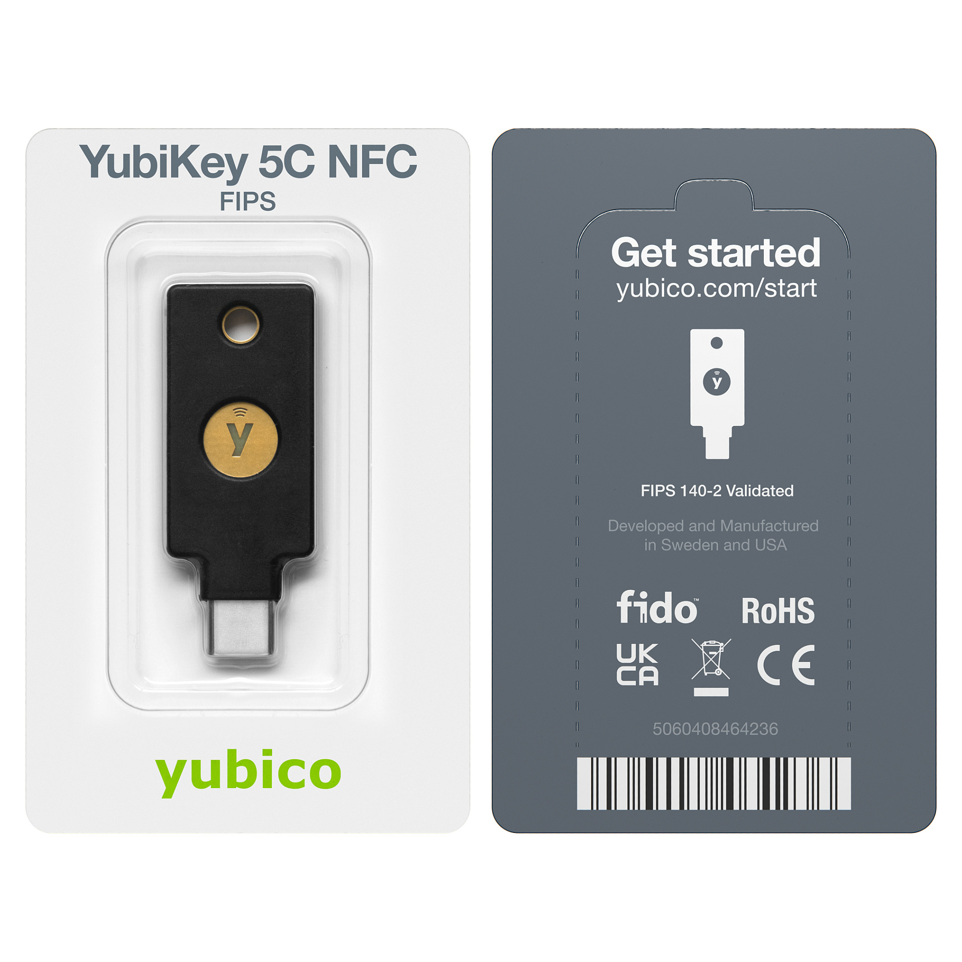 Sigurnosni ključ YUBICO YubiKey 5C NFC FIPS, USB-C-5
