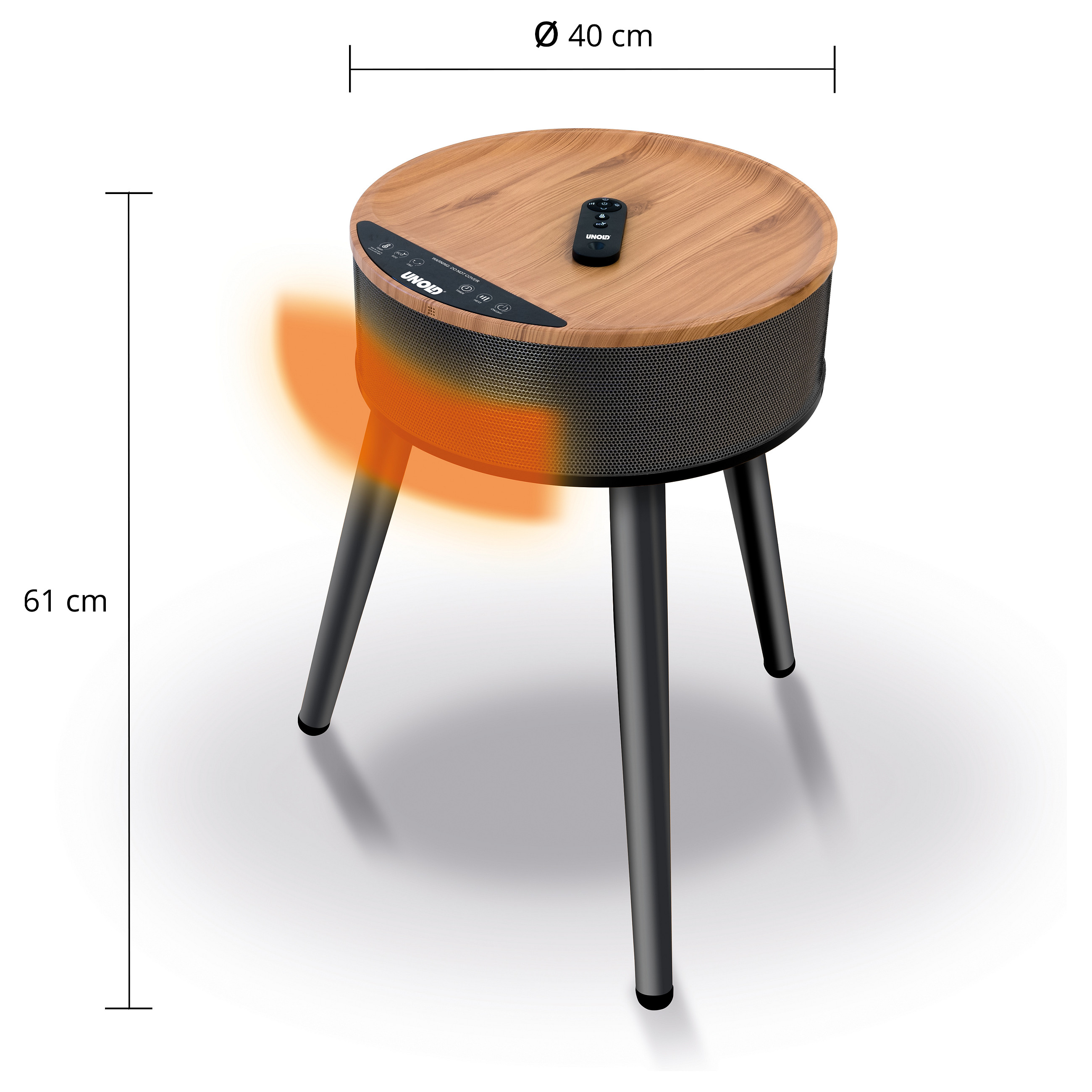 Grijalica UNOLD 86545 Holz (1800W, Keramička)-13