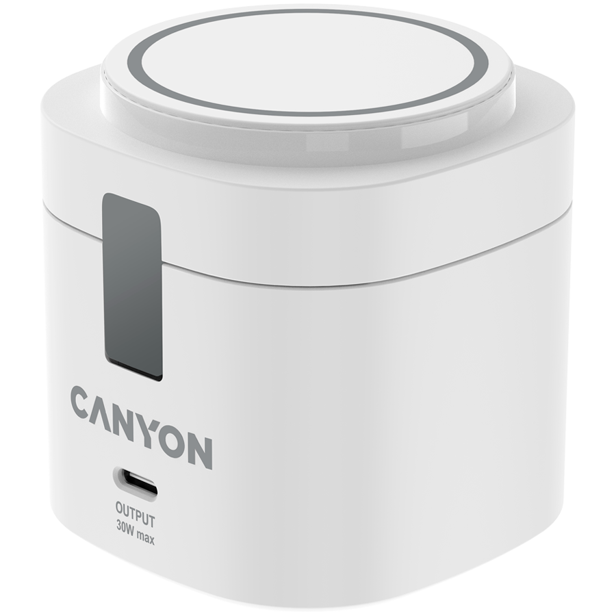 Bežični punjač CANYON CNS-WCS405W (4 u 1, 30W, bijeli)-0