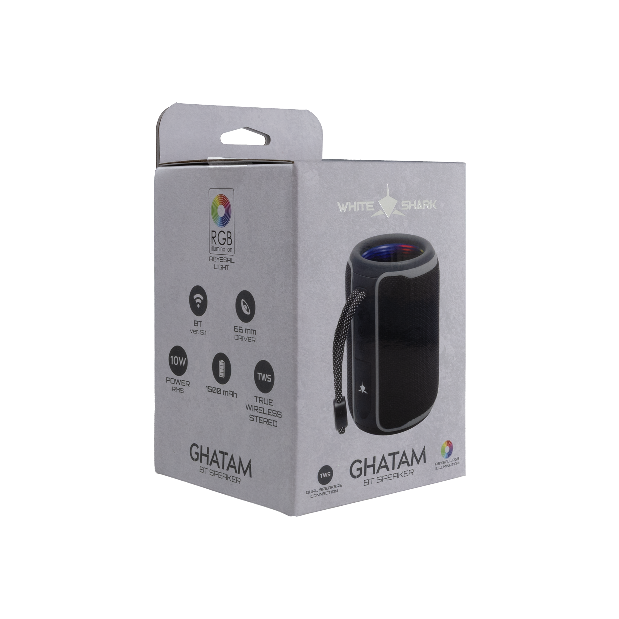 Slušalice WHITE SHARK GHATAM (Black/Grey)-4