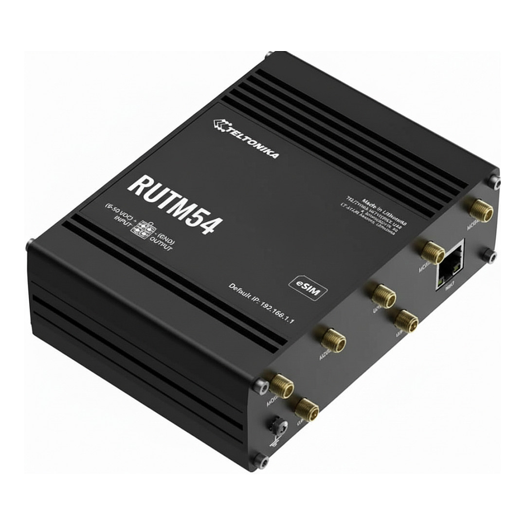 Router TELTONIKA RUTM54 (5G, Dual SIM, eSIM, Wi-Fi 5, 5x GbE)