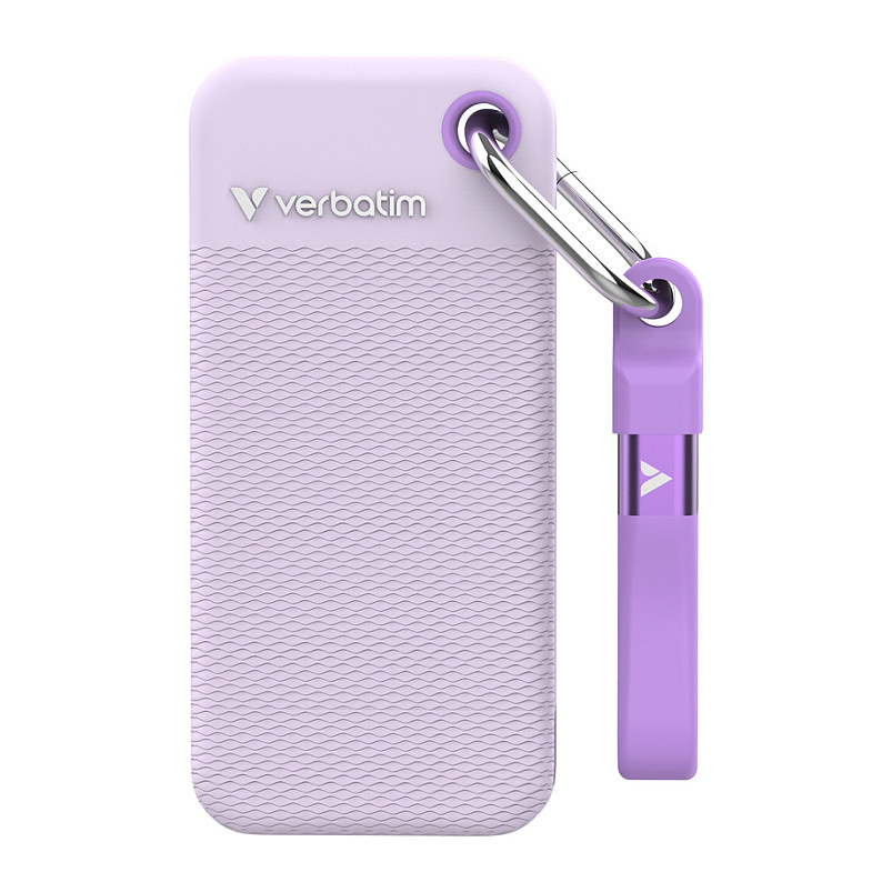 Prijenosni SSD VERBATIM Pocket SSD (1TB, USB 3.2 Gen 2, Purple)