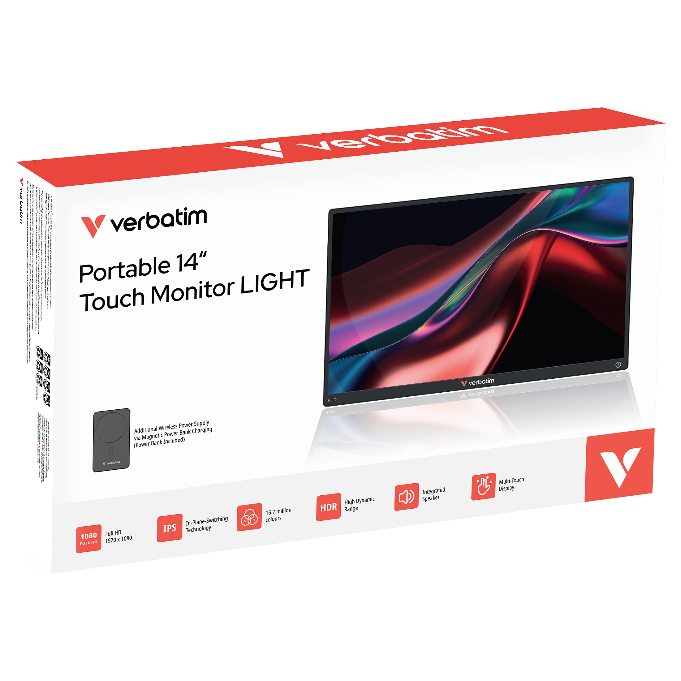 Prijenosni monitor VERBATIM Portable Touchscreen Monitor Light 14 (14", Full HD, Touchscreen)-3