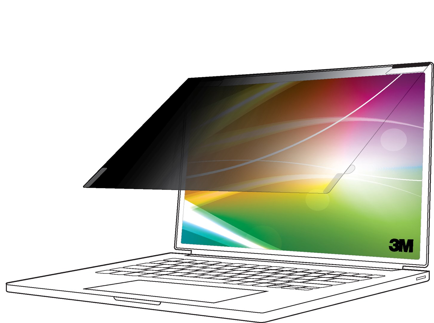 Laptop zaštita za ekran 3M Bright Screen Privacy Filter za 15.6in Full Screen, 169, BP156W9E-0