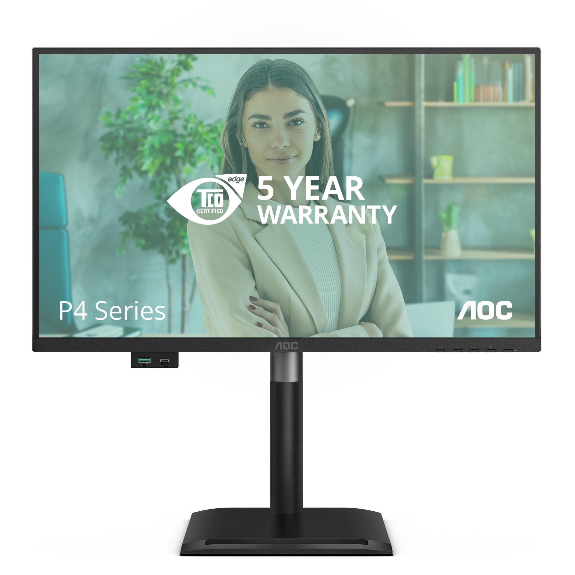 Monitor AOC 24P4U (23.8", 1920 x 1080, Full HD, crna)-1