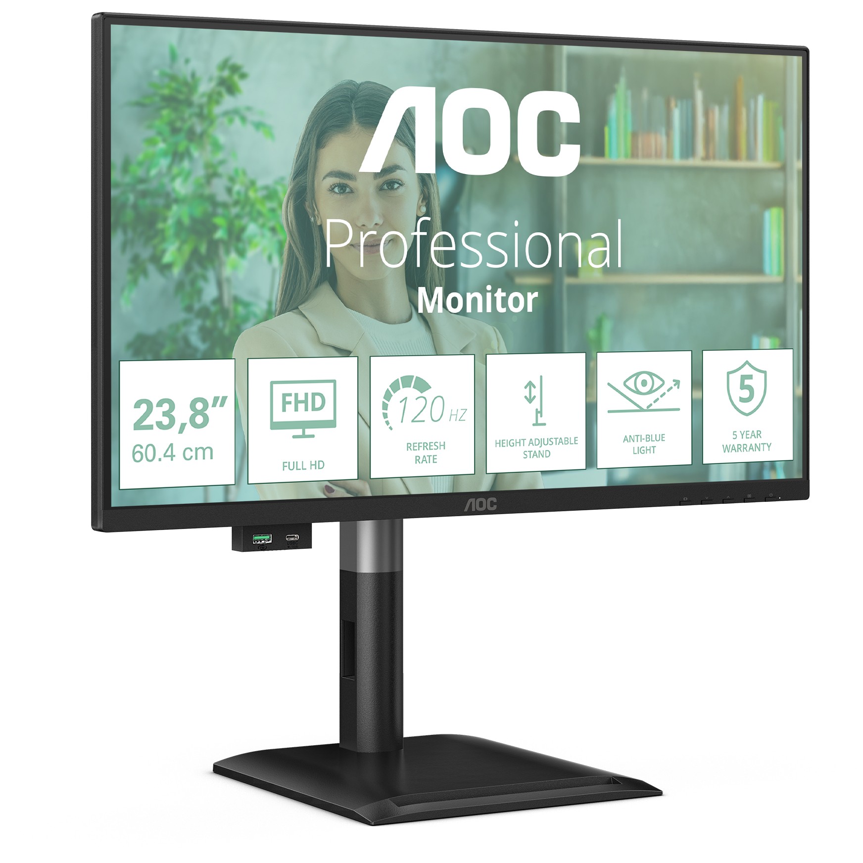 Monitor AOC 24P4U (23.8", 1920 x 1080, Full HD, crna)-15