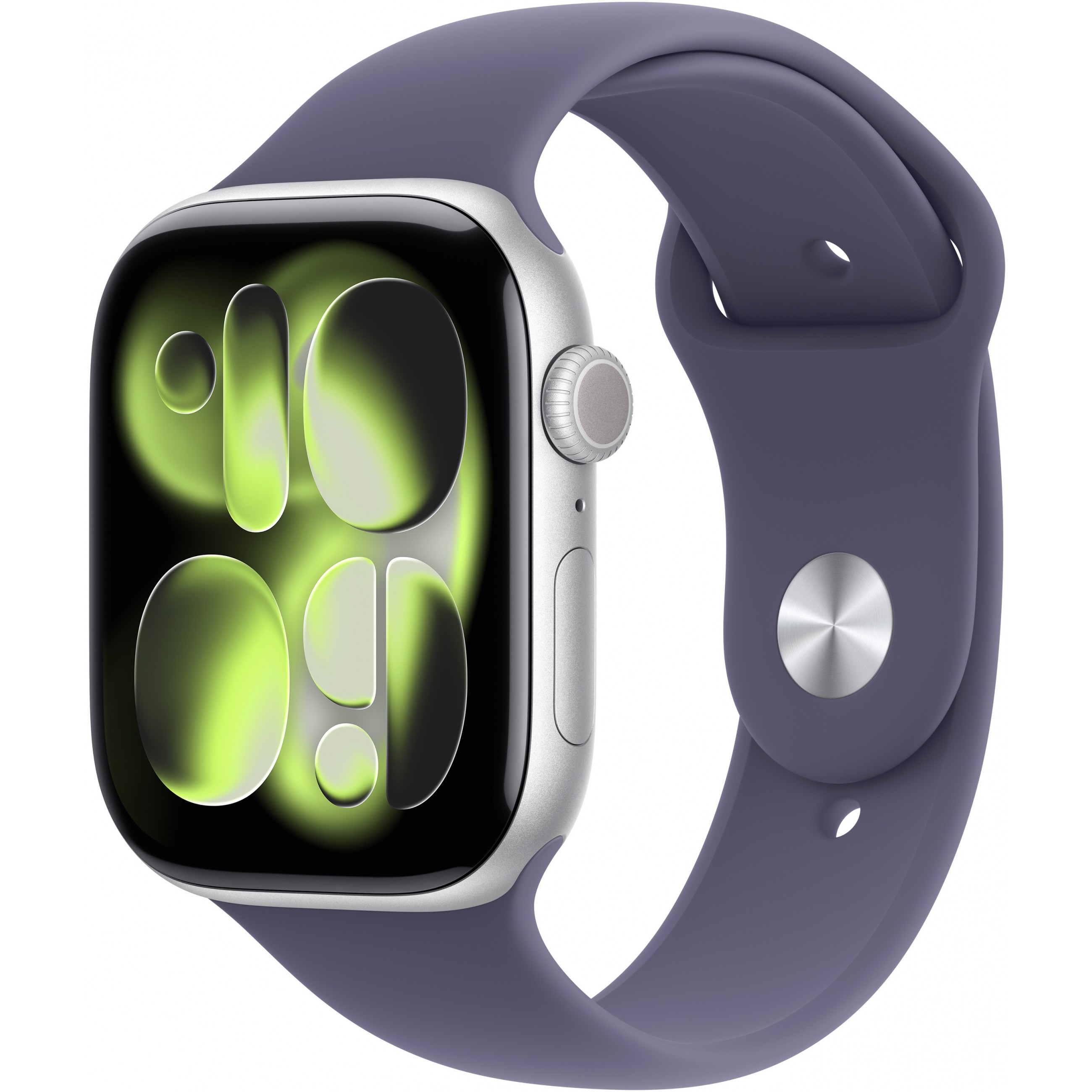 APPLE Watch Series 11 GPS 46mm Silver Aluminium Case with Purple Fog Sport Band - S/M-0