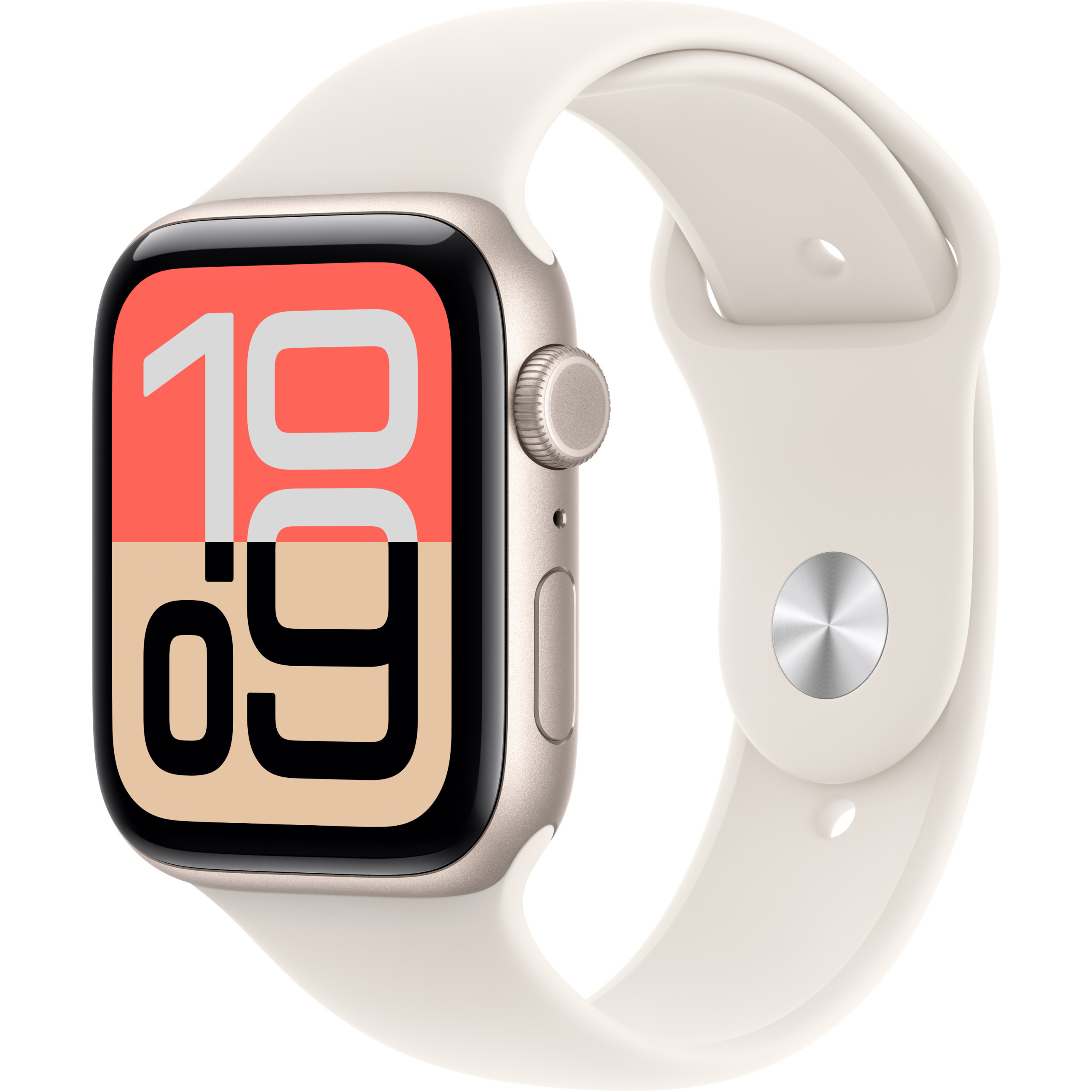 APPLE Watch SE (3. generacija) GPS + Cellular 44mm Starlight Aluminium Case with Starlight Sport Band - M/L-0
