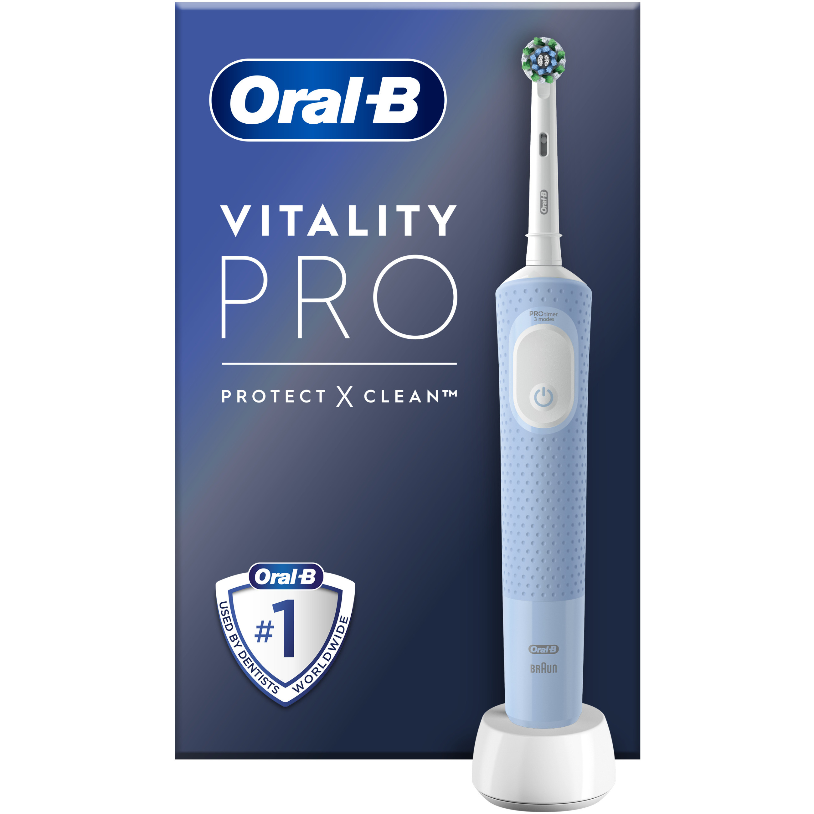 Zubna četkica BRAUN Oral-B Vitality Pro Adult Rotating-oscillating toothbrush Grey, White-3