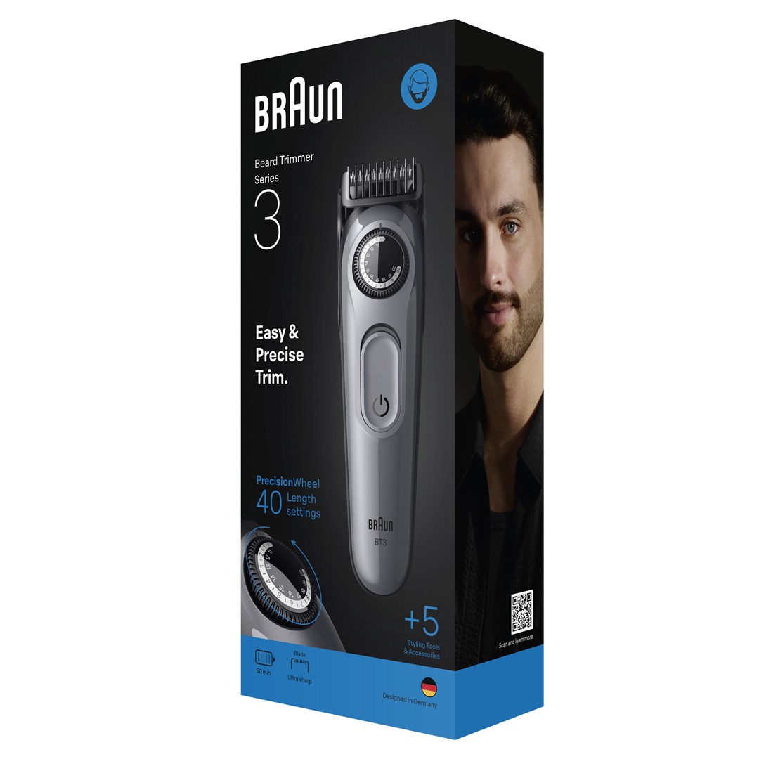 Beard trimmer BRAUN BeardTrimmer 3 80789789 (AC/Battery, 20 dužina, 2 cm, crna boja)-3