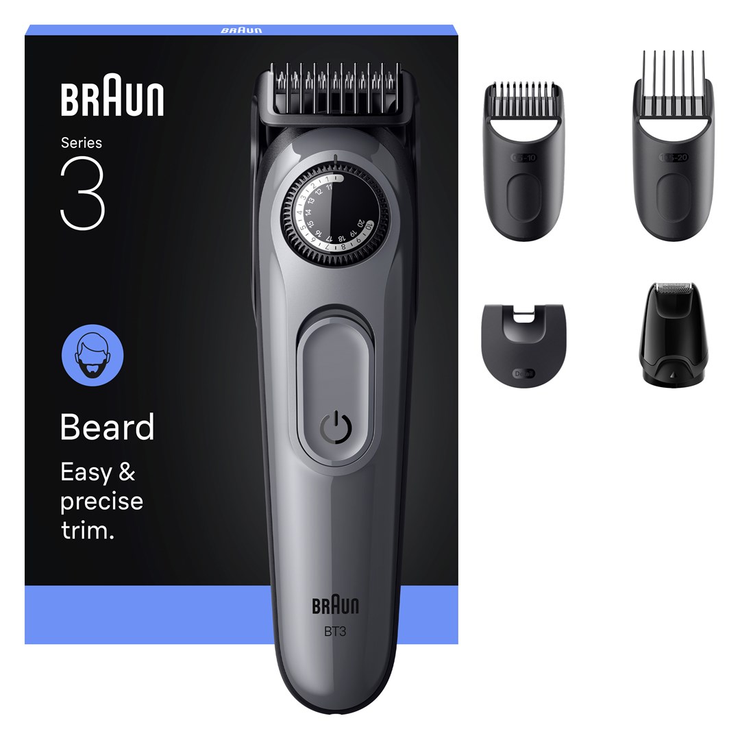 Beard trimmer BRAUN BeardTrimmer 3 80789789 (AC/Battery, 20 dužina, 2 cm, crna boja)