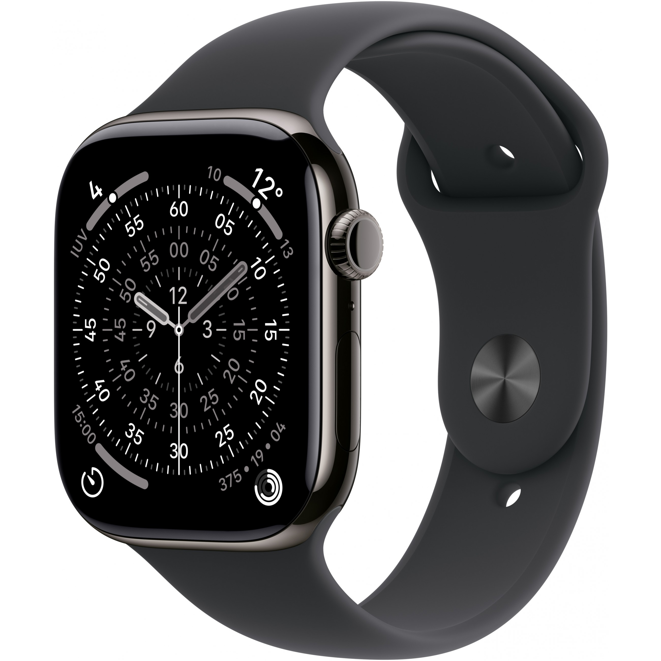 APPLE Watch Series 11 GPS + Cellular 42mm Slate Titanium Case with Black Sport Band - S/M