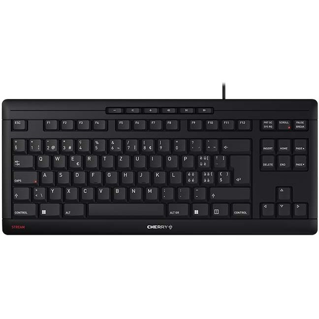 Tipkovnica CHERRY TAS STREAM TKL Wired CH Layout – internacionalna non HR tipkovnica