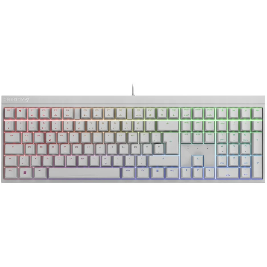 Tipkovnica CHERRY MX 2.0S RGB bijela – internacionalna non HR tipkovnica