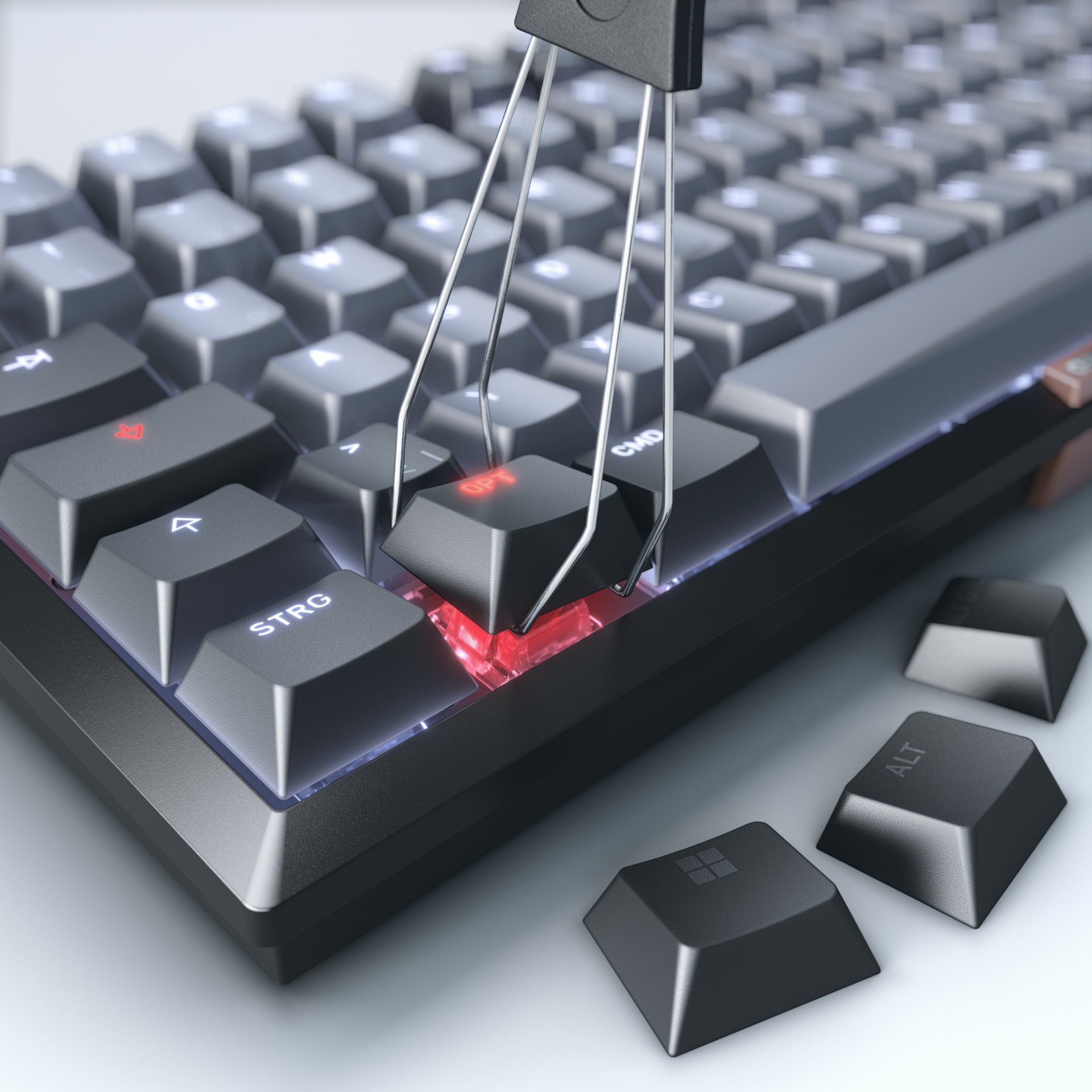 Tipkovnica CHERRY TAS bežični Keyboard MX 2A smeđa – internacionalna non HR tipkovnica-4