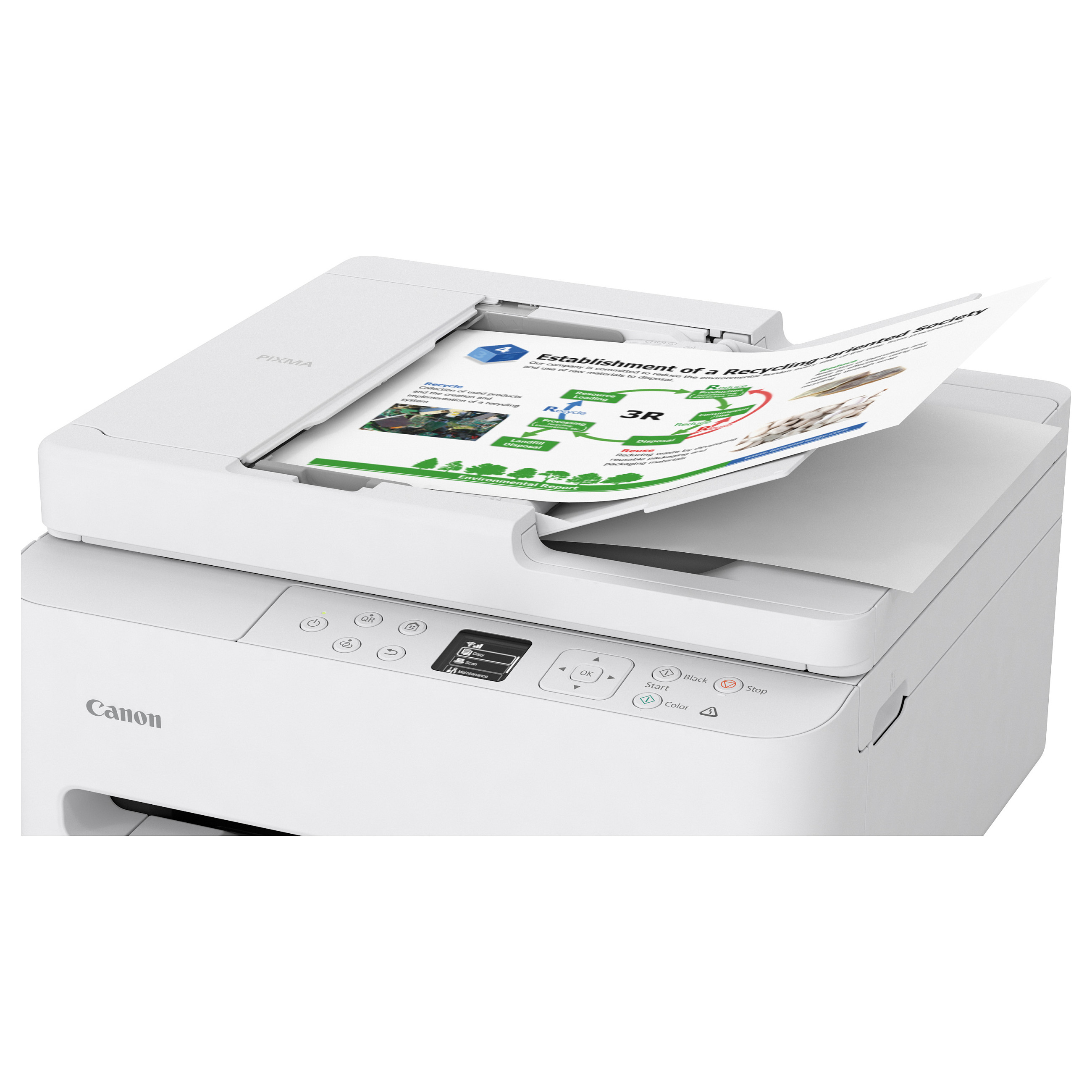 Pisač CANON PIXMA TS7550i (All-in-One, 3-u-1, bijeli)-2