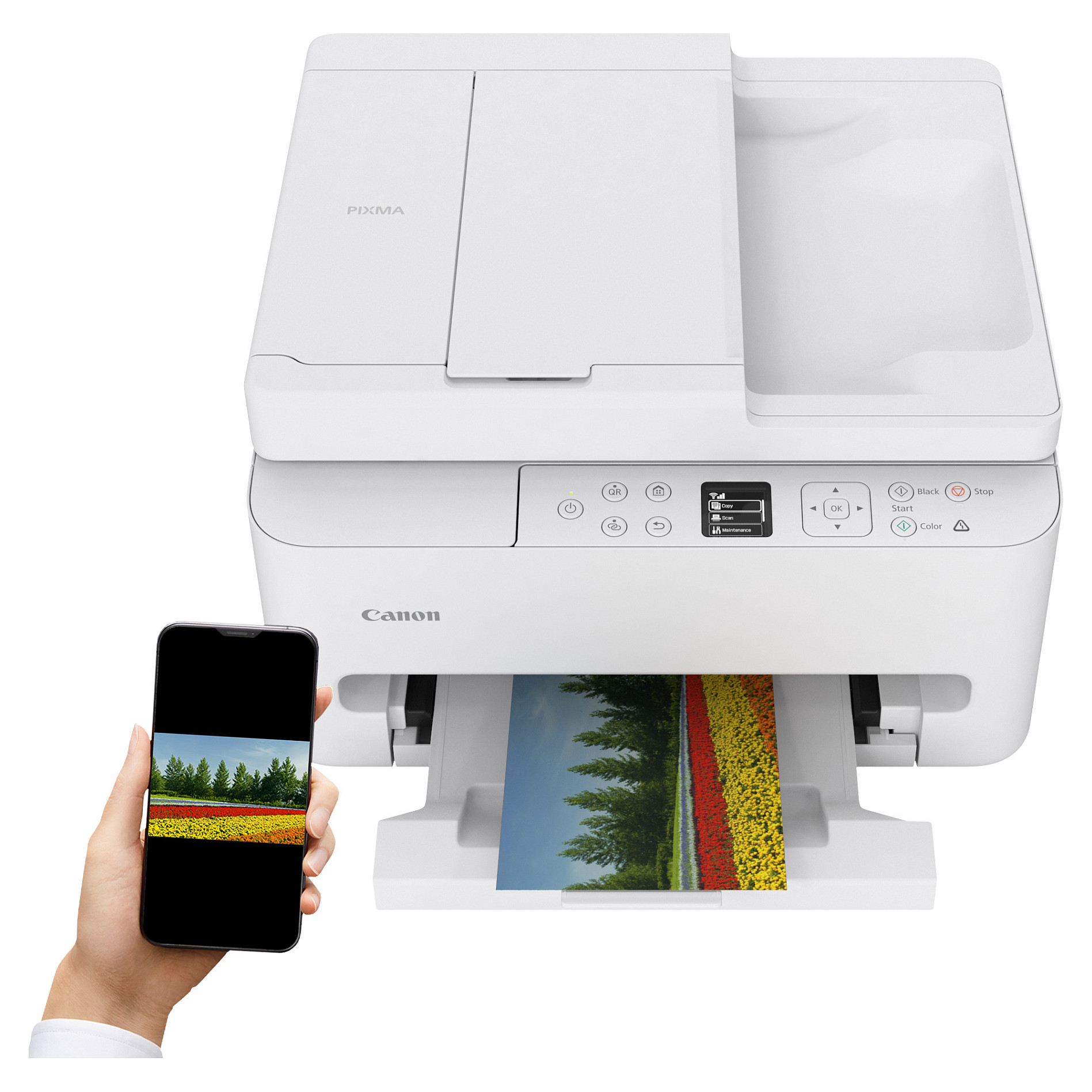Pisač CANON PIXMA TS7550i (All-in-One, 3-u-1, bijeli)-5