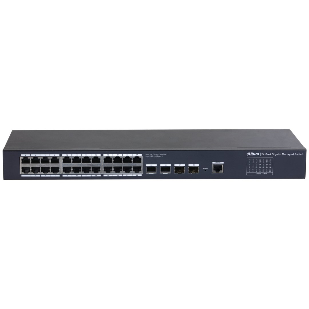 Mrežni switch DAHUA SG4028 (28-portni, L2 Managed, Gigabit, 24x SFP)-1