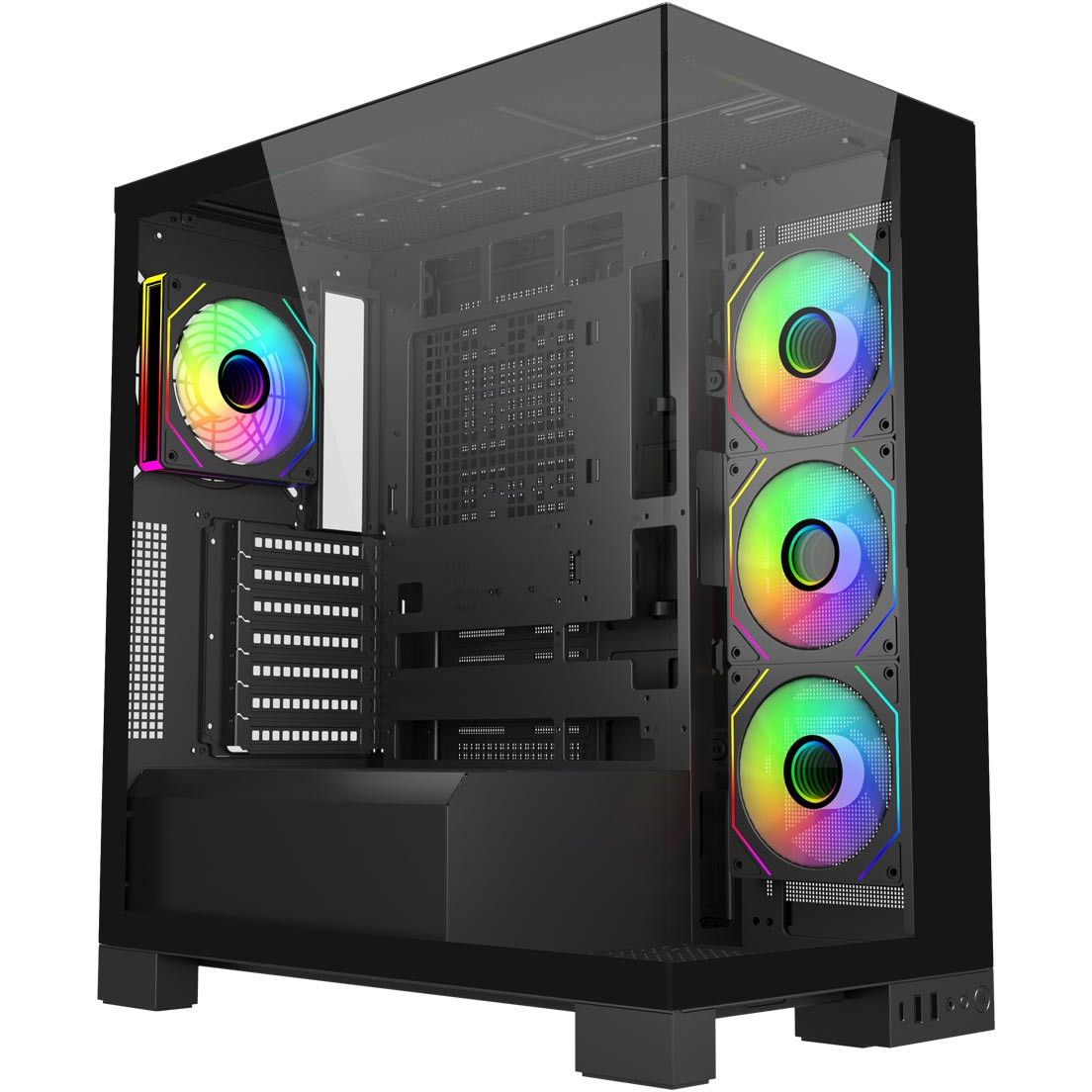 Kućište FORTRON M540-BA (midi tower, ARGB, stakleni panel)-0