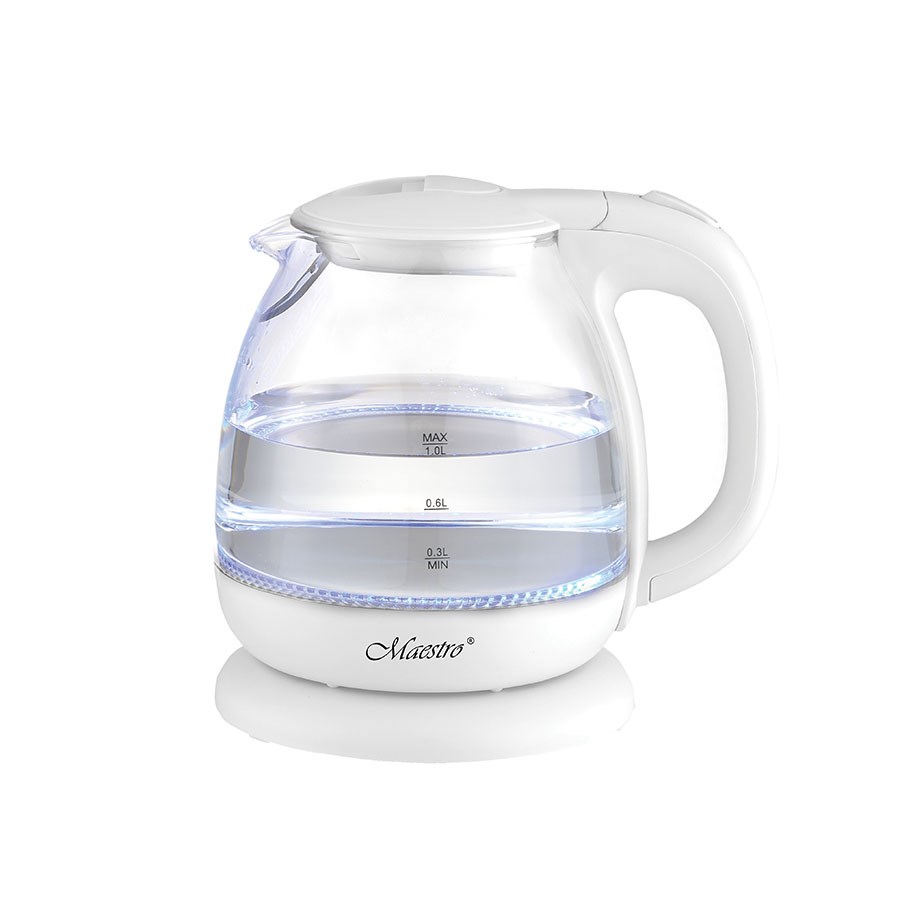 Električni čajnik MAESTRO MR-055 (1 L, 1100 W, bijela boja)