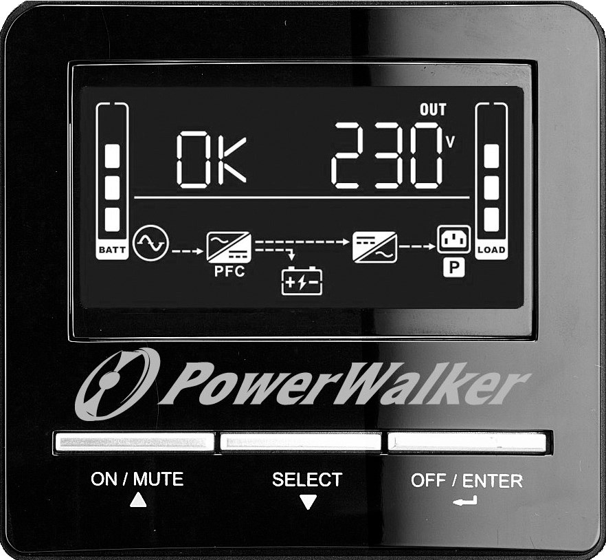 UPS napajanje POWER WALKER VI 3000 CW (3000VA/2100W, Line-Interactive, Pure Sine Wave, LCD)-3