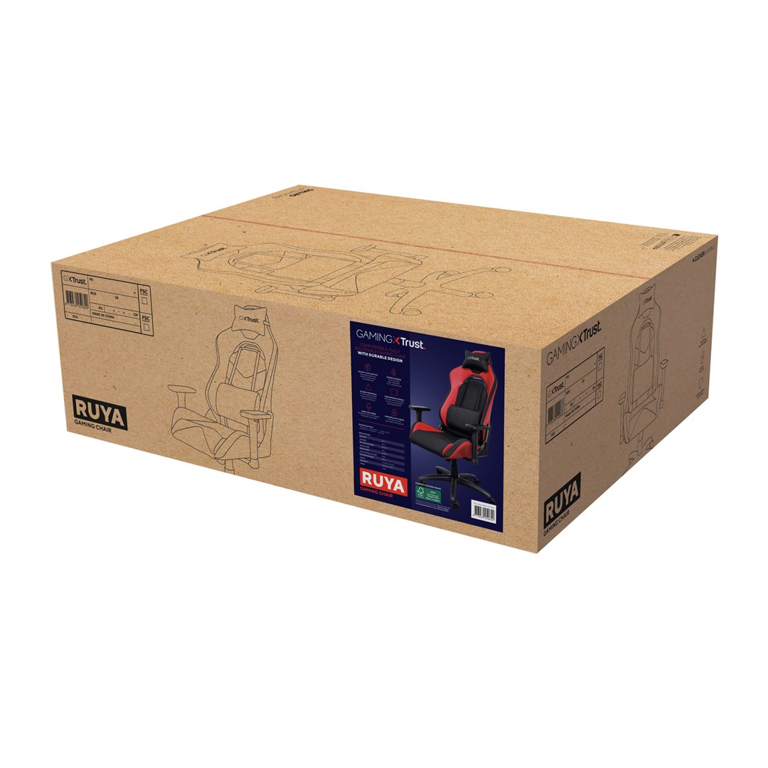 Gaming stolica TRUST GXT 714 Ruya (4D nasloni za ruke, nosivost 150 kg, jastuci za leđa i vrat)-5