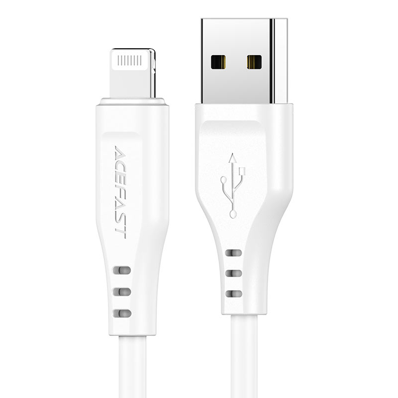 USB kabel ACEFAST USB-A<>Lightning TPE Char.Data Cable-WHITE (bijeli)-0