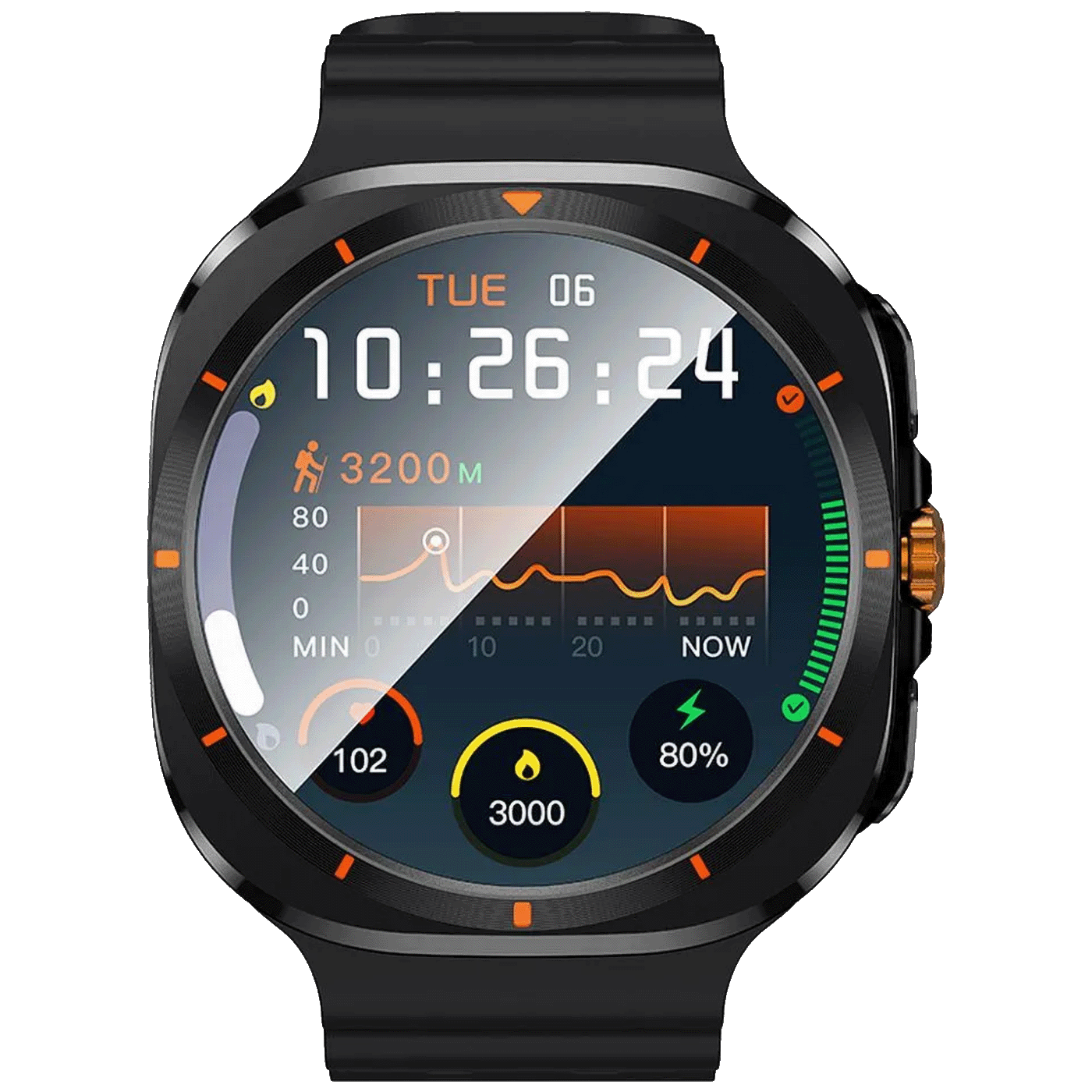 hoco. Pametni sat, 1.5" zaslon, Bluetooth, IP67 - Y29 Black-1