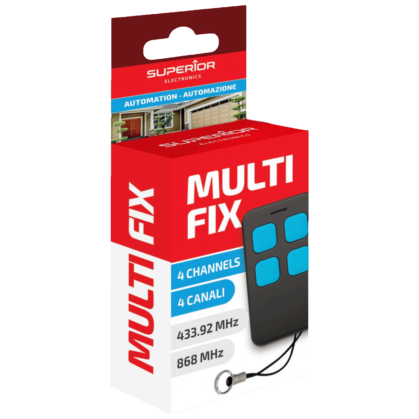 SUPERIOR UNIVERZALNI DALJINSKI UPRAVLJAČ ZA GARAŽNA VRATA Multi Fix,433-868MHz-2