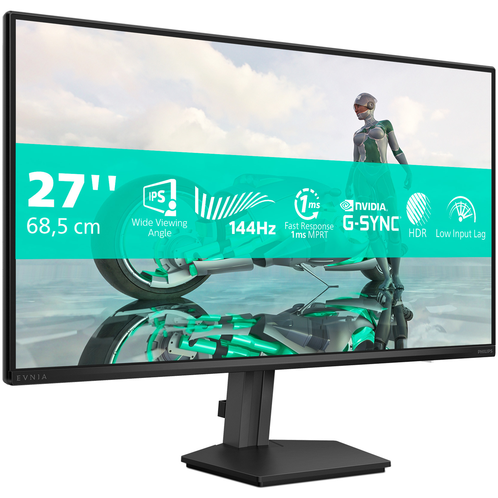 Monitor PHILIPS IPS 27", 27M2N3200NF, HDMI, DP, 144Hz-8