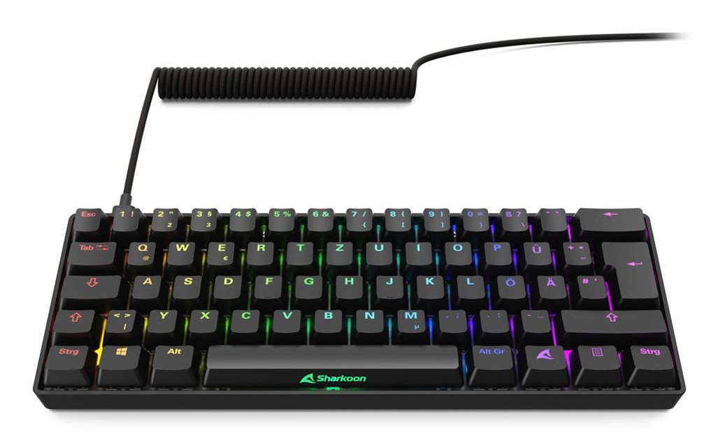 TIPKOVNICA SHARKOON Skiller SGK50 S4 Gen2 (mehanička, RGB, crno-žuta)-2