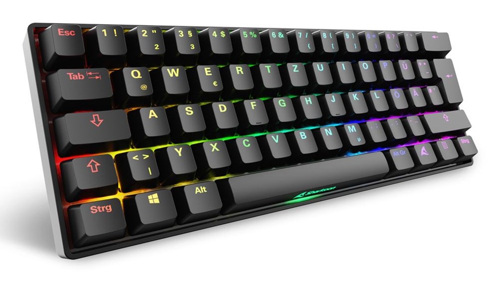 TIPKOVNICA SHARKOON Skiller SGK50 S4 Gen2 (mehanička, RGB, crno-žuta)-0