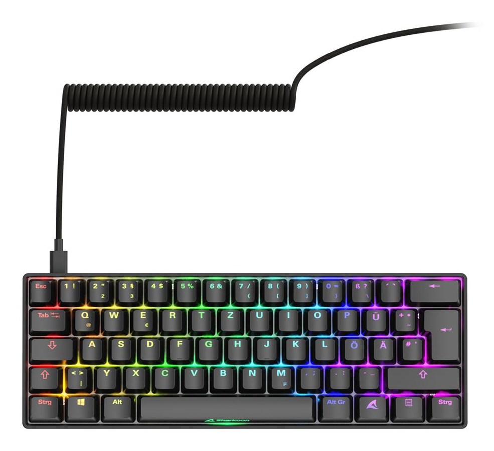 TIPKOVNICA SHARKOON Skiller SGK50 S4 Gen2 (mehanička, RGB, crno-žuta)-1